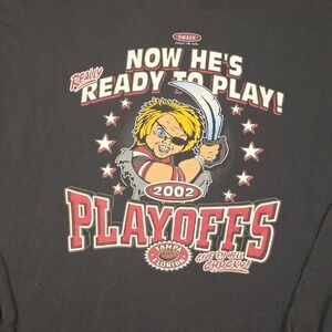 Tampa Bay Buccaneers 2002 Playoffs T-Shirt Men's 2XL Black Chucky Gruden VTG